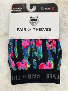 Pair of Thieves SuperFit Boxer Briefs Men's size Small Multicolored Mesh Magic N